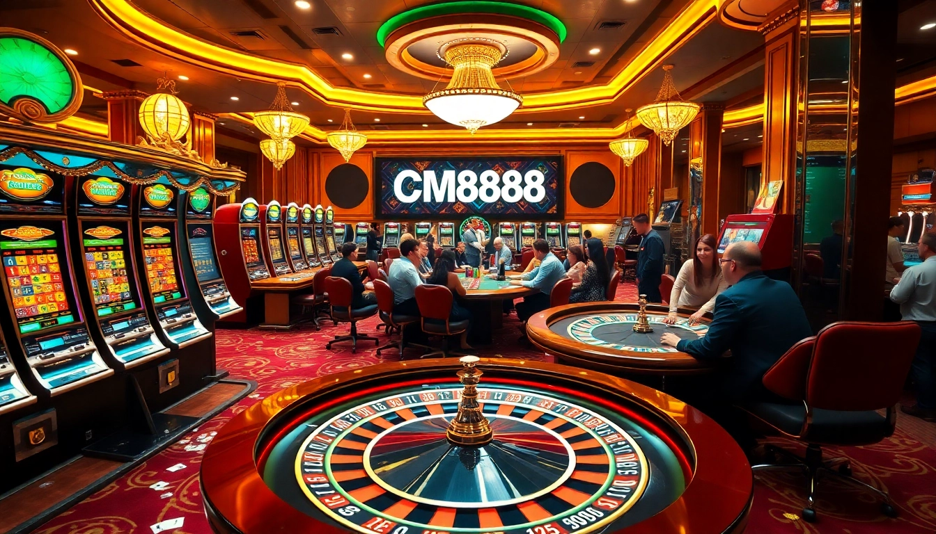 Experience gaming excitement at CM8888 with thrilling poker and roulette action.