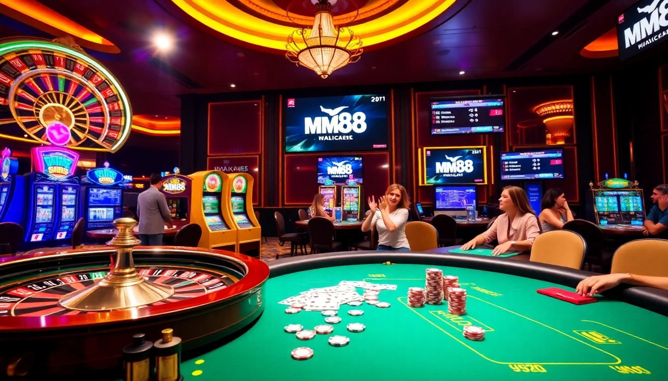 Experience thrilling gameplay at MM88 with vibrant casino environments and exciting games.