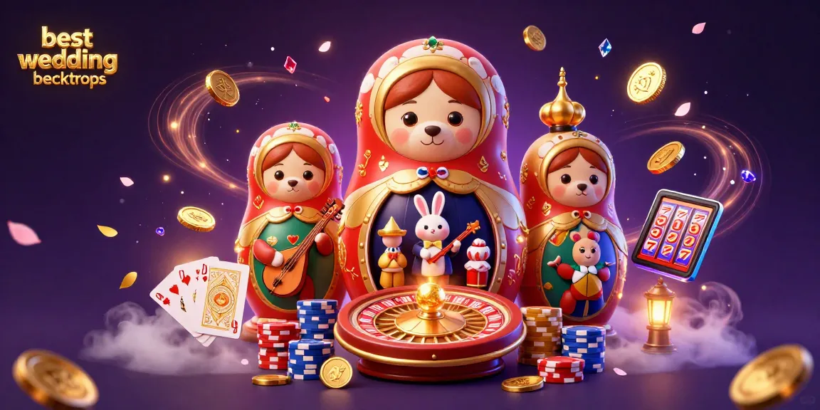Experience thrilling wins at bestweddingbackdrops with cartoon bears, coins, and gaming elements.