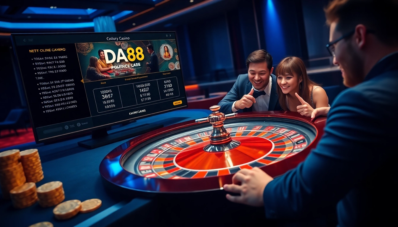 Experience DA88’s elite online casino atmosphere with engaging players and a luxurious roulette scene.