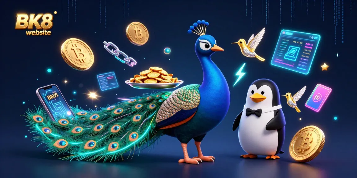 Experience thrilling gaming at the BK8 website with vibrant casino elements and rich character design.