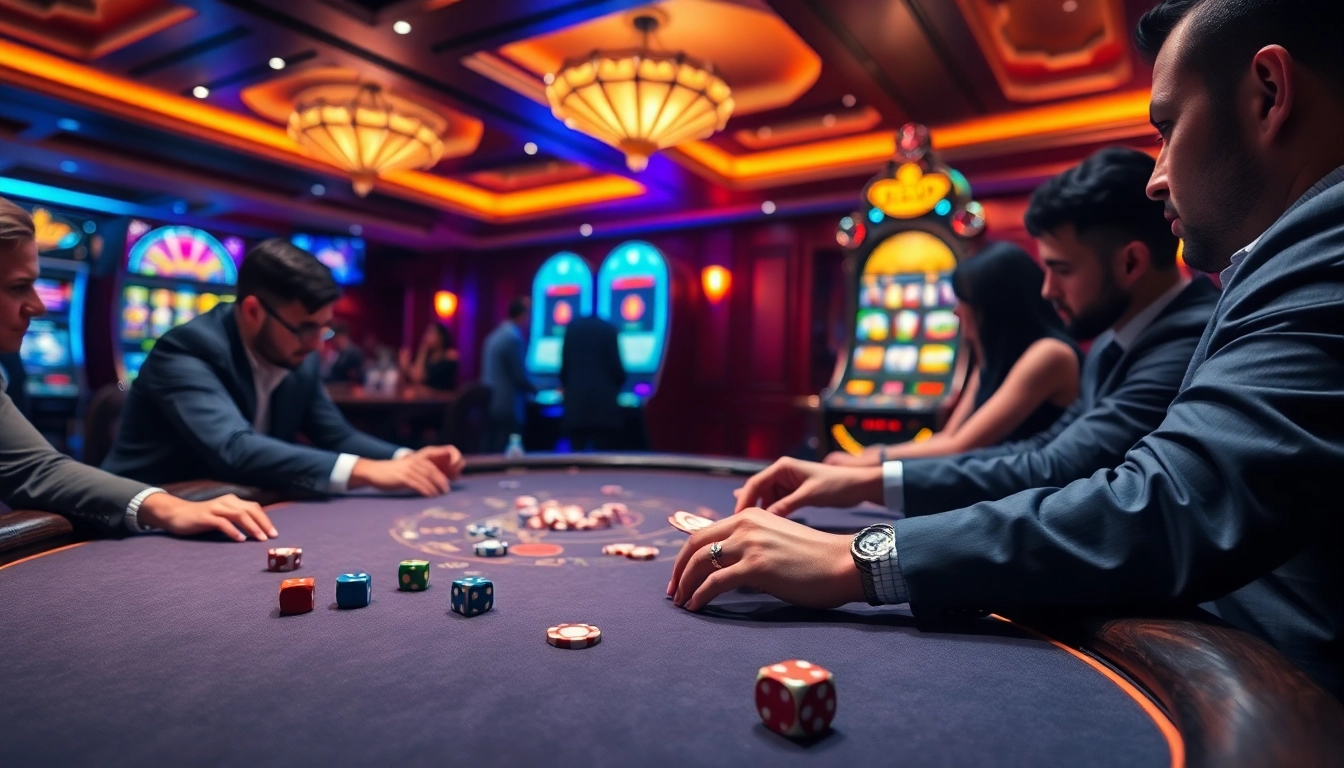 Players enjoy the excitement of gambling at 789pa.in.net with poker chips and cards on the table.