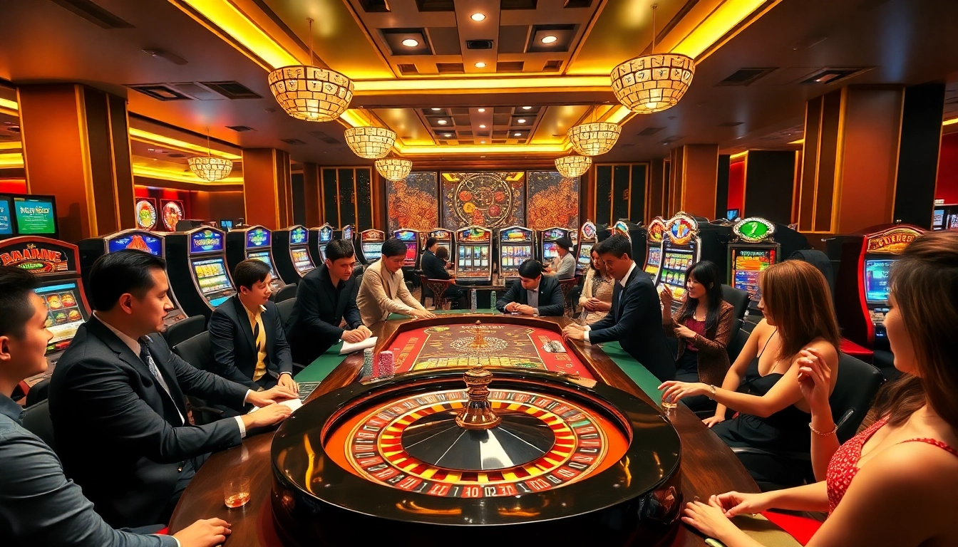 Engage with Nhà cái F168's dynamic casino experience through vibrant gaming scenes and exciting gameplay.
