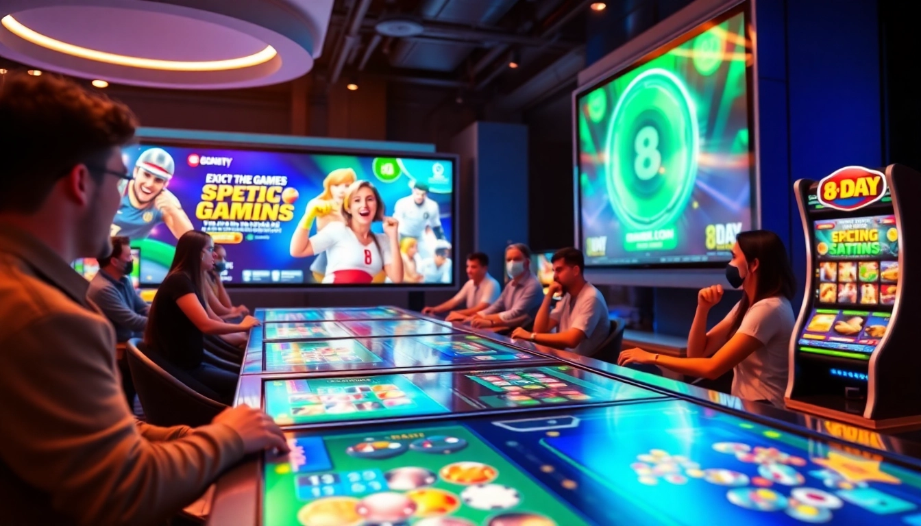 Engaging online gaming platform at 8 day showcasing vibrant game options.