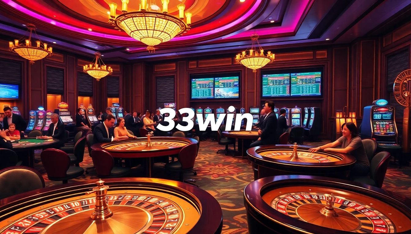 Experience thrilling gameplay at 33win online casino with luxurious tables and exciting games.