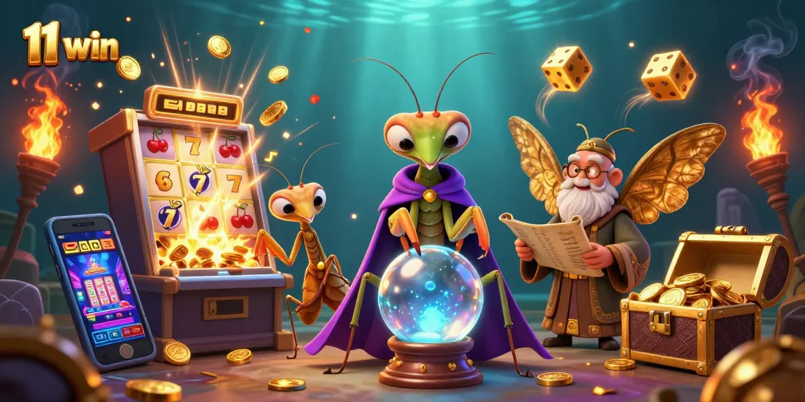 Experience the thrill of 11 win with cartoon characters and animated casino elements.