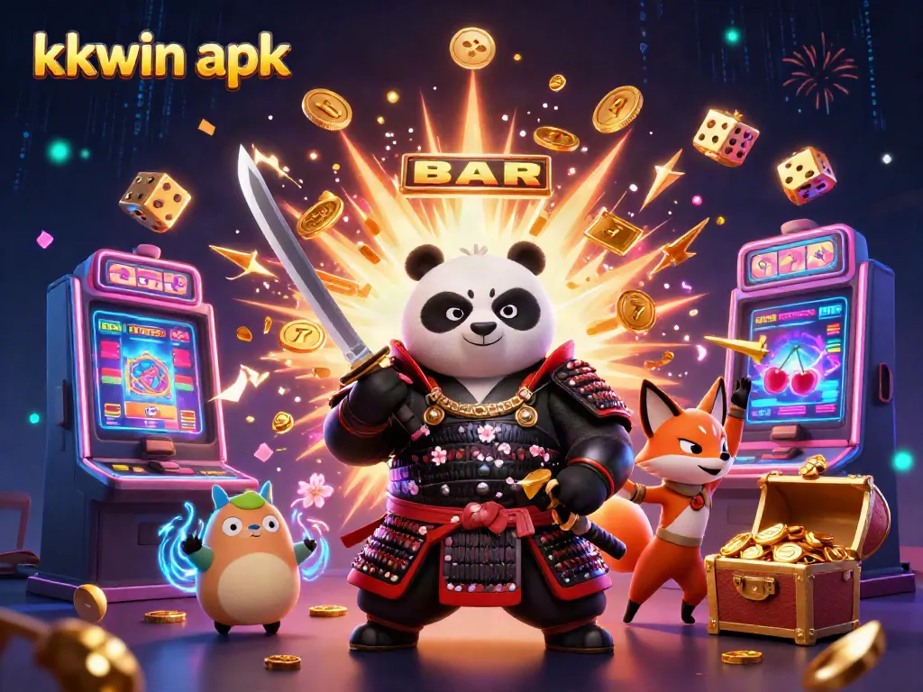 Experience live gaming excitement with kkwin apk showcased in a dynamic casino scene.