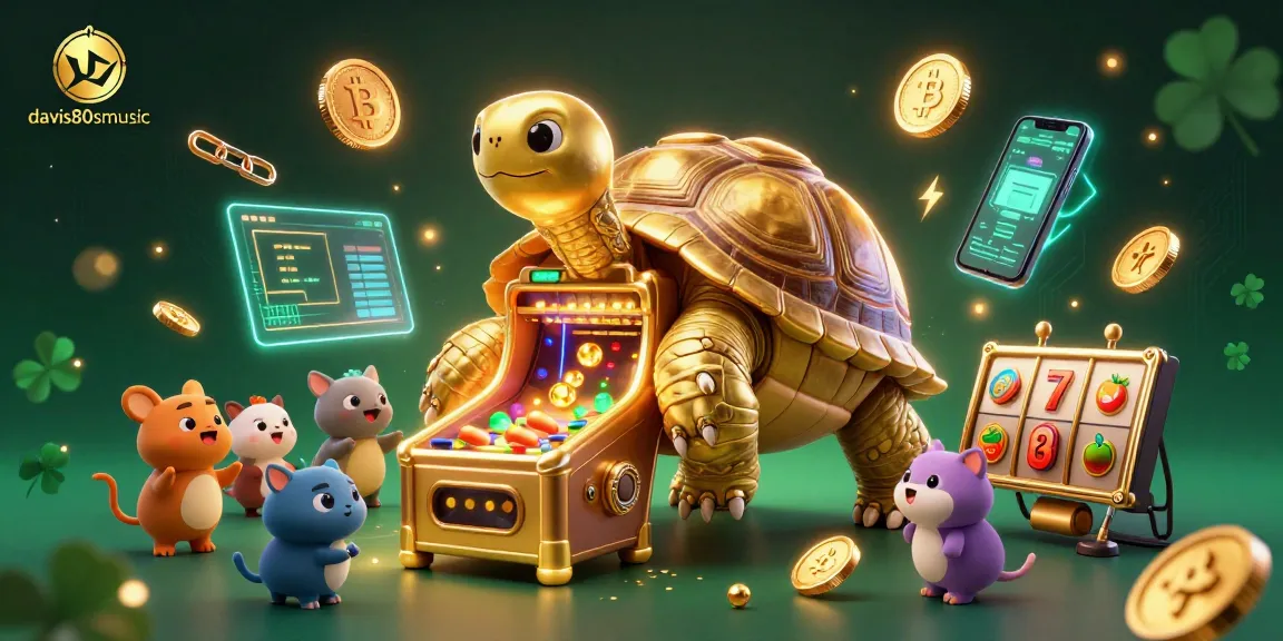 Engage in thrilling gameplay with davis80smusic featuring a golden tortoise and exciting gambling elements.