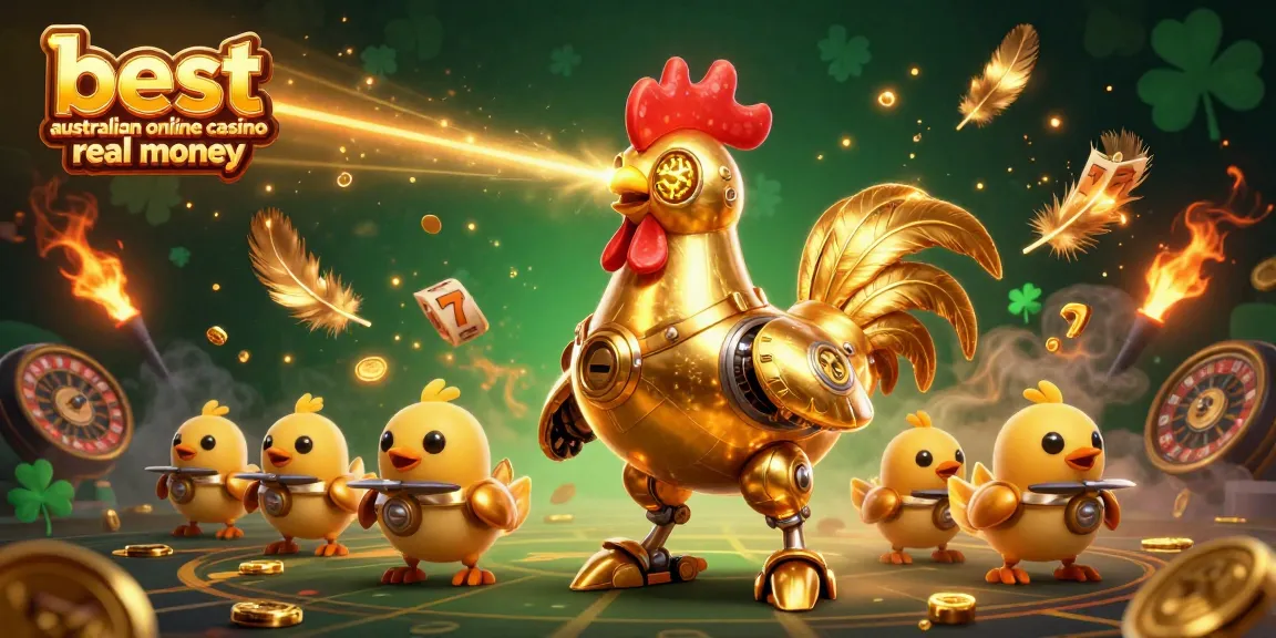 Engage with the best Australian online casino real money experience featuring dynamic golden elements and casino action.