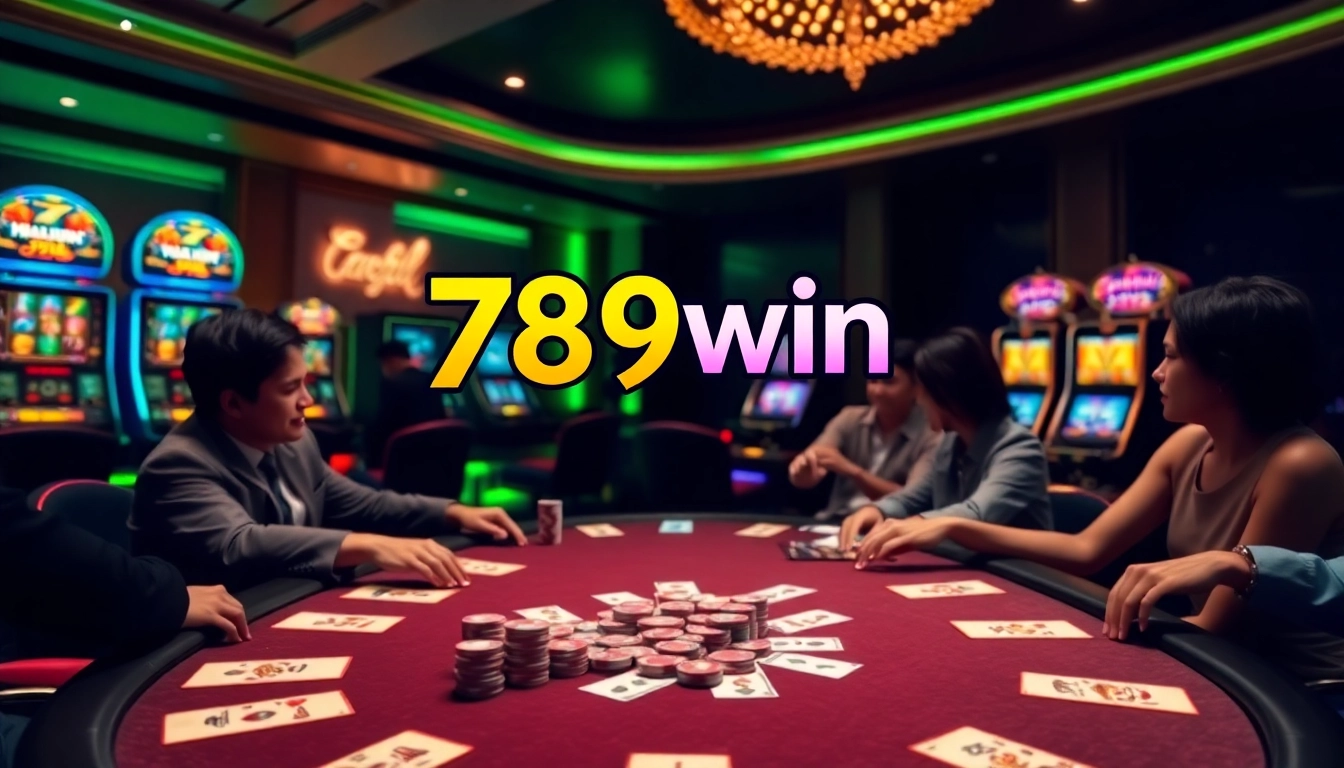 Winning players celebrate at a luxurious 789win casino table, filled with excitement.